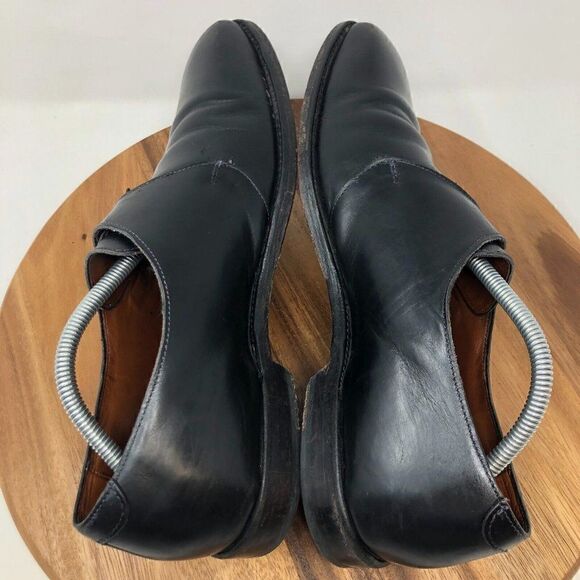 Allen Edmonds Boston Mens Black Leather Monk Strap Dress Shoes 11.5 B Model 4010 - Picture 5 of 9